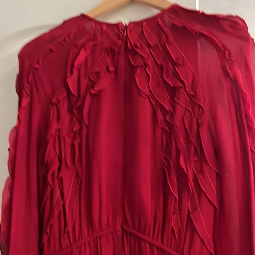 Beautiful Giambattista Vali red ruffle dress - Picture 8 of 10